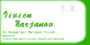 vivien marjanov business card